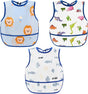 Waterproof Baby Bibs for Eating, Mess Proof Toddler Feeding Bibs for Girls Boys V1258-DP02-A-194