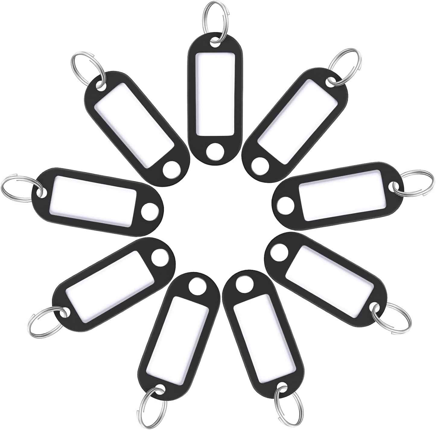 20 Pieces Key Tags 2 Inch Soft Plastic Key Chain Tags with Blank Paper Labels Clear Windows Protective Films V1258-DP02-A-1942