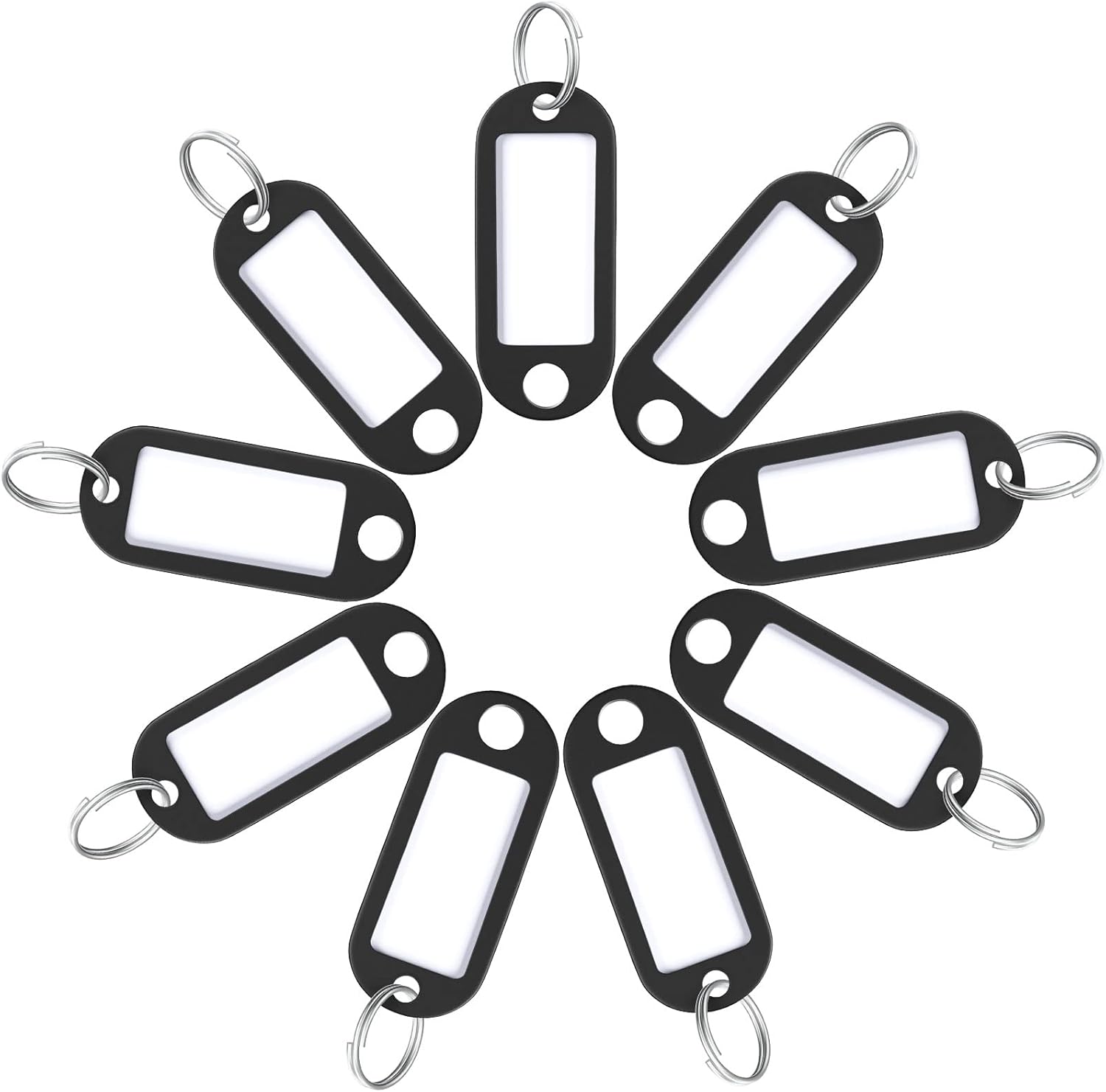 20 Pieces Key Tags 2 Inch Soft Plastic Key Chain Tags with Blank Paper Labels Clear Windows Protective Films V1258-DP02-A-1942