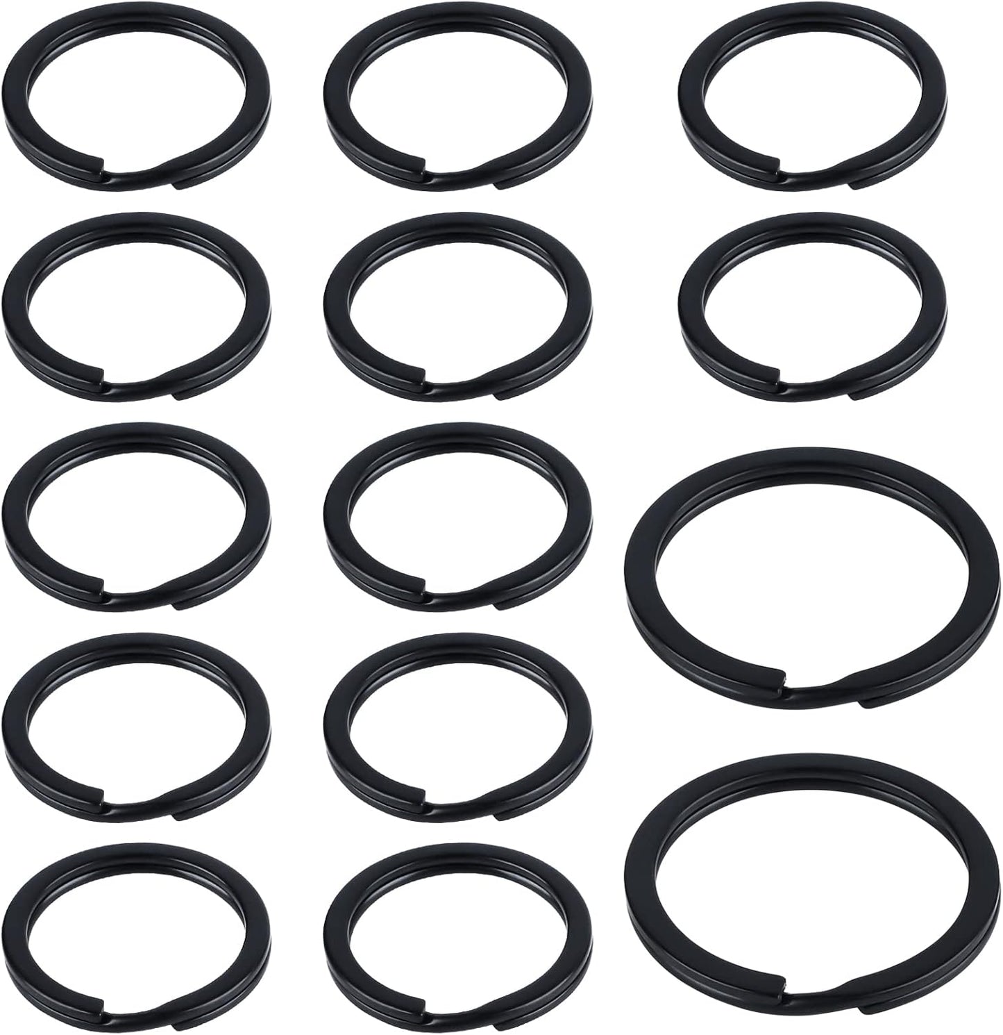 Flat Key Rings System Split Keychain Ring for Home Car Keys Organization Attachment, 14 Pieces V1258-DP02-A-1945