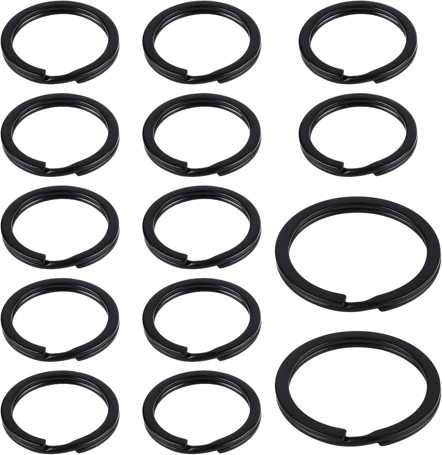 Flat Key Rings System Split Keychain Ring for Home Car Keys Organization Attachment, 14 Pieces V1258-DP02-A-1945