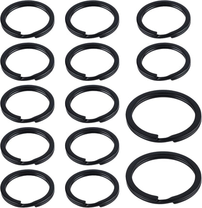 Flat Key Rings System Split Keychain Ring for Home Car Keys Organization Attachment, 14 Pieces V1258-DP02-A-1945