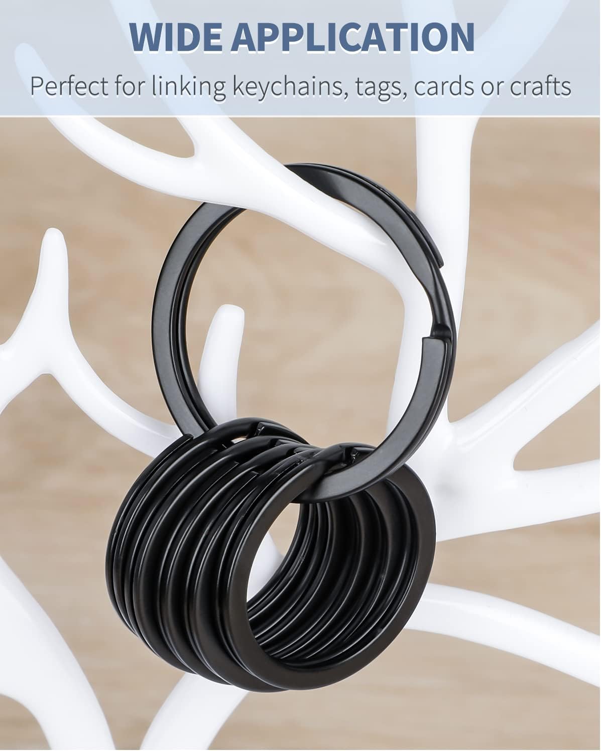 Flat Key Rings System Split Keychain Ring for Home Car Keys Organization Attachment, 14 Pieces V1258-DP02-A-1945
