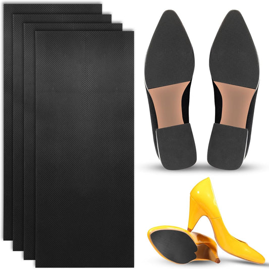 4Pcs Non-Slip Shoe Pads, Bottom Protector and Gummies for Heels, Anti-Slip Grips for Sneakers and Leather V1258-DP02-A-1951