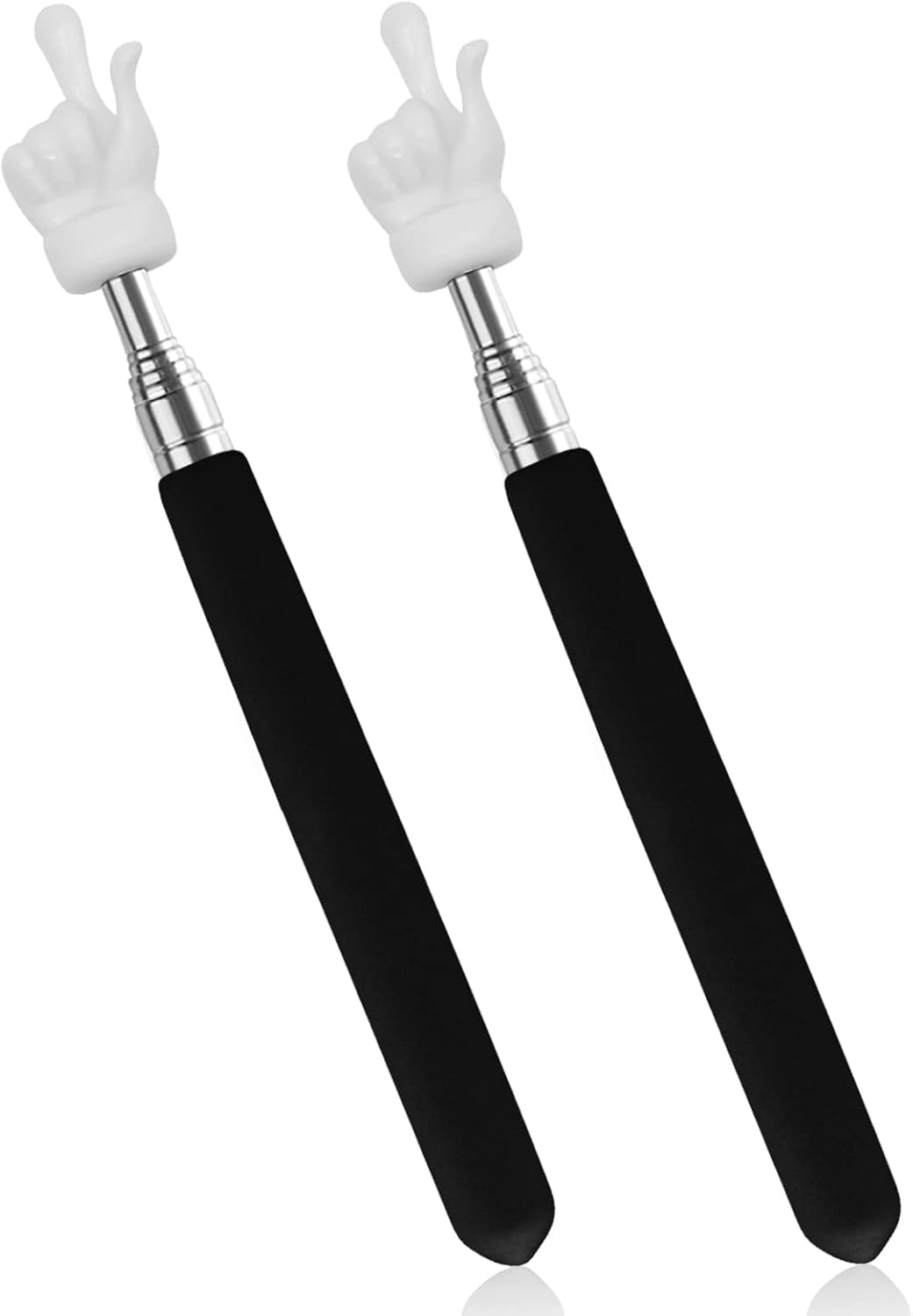 2Pcs Telescopic Teachers Pointer, Extendable Hand Pointer Finger Pointer Stick, Mini Retractable Classroom V1258-DP02-A-1958