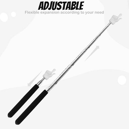 2Pcs Telescopic Teachers Pointer, Extendable Hand Pointer Finger Pointer Stick, Mini Retractable Classroom V1258-DP02-A-1958