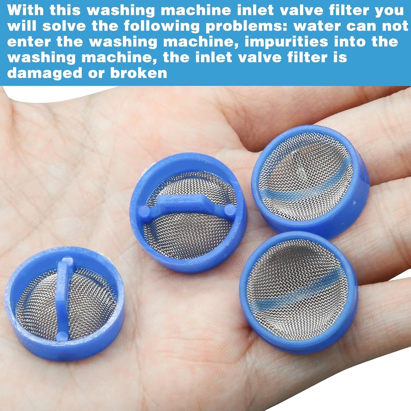 20Pcs Washing Machine Water Filter, Washing Machine Water Inlet Valve Washing Machine Filter Hose Washer with V1258-DP02-A-1963