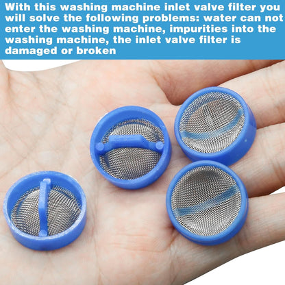 20Pcs Washing Machine Water Filter, Washing Machine Water Inlet Valve Washing Machine Filter Hose Washer with V1258-DP02-A-1963