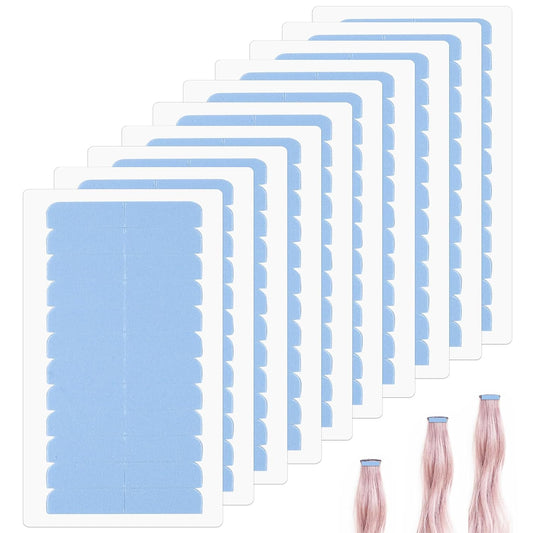 120Pcs Hair Extension Tape Double Sided Hair Tape, Adhesive Replacement Tape for Hair Extensions, Human Hair V1258-DP02-A-1965