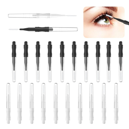 20 Pcs Micro Eyebrow Brush With Cap,Eyebrow Spoolie Brush Micro Eyebrow Lamination Brush 2 Size V1258-DP02-A-1979