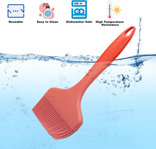 Silicone Basting Brush, Large BBQ Pastry Brush for Cooking, Extra Wide Basting Brush for Grilling Cooking V1258-DP02-A-1983