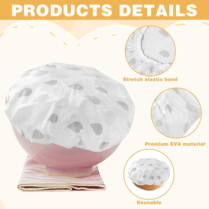 2Pcs Reusable Bread Elastic Bowl Covers for Rising, Sourdough, Adjustable Cover V1258-DP02-A-1987