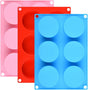 Cake Puck Molds, Silicone Cookie Molds Round Cylinder for Chocolate Covered Cake Pucks, Cookie Pucks Easy to V1258-DP02-A-2