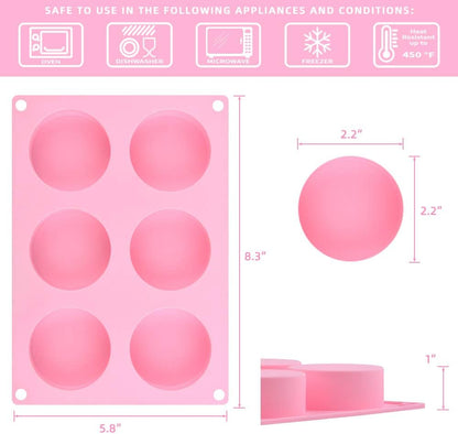 Cake Puck Molds, Silicone Cookie Molds Round Cylinder for Chocolate Covered Cake Pucks, Cookie Pucks Easy to V1258-DP02-A-2