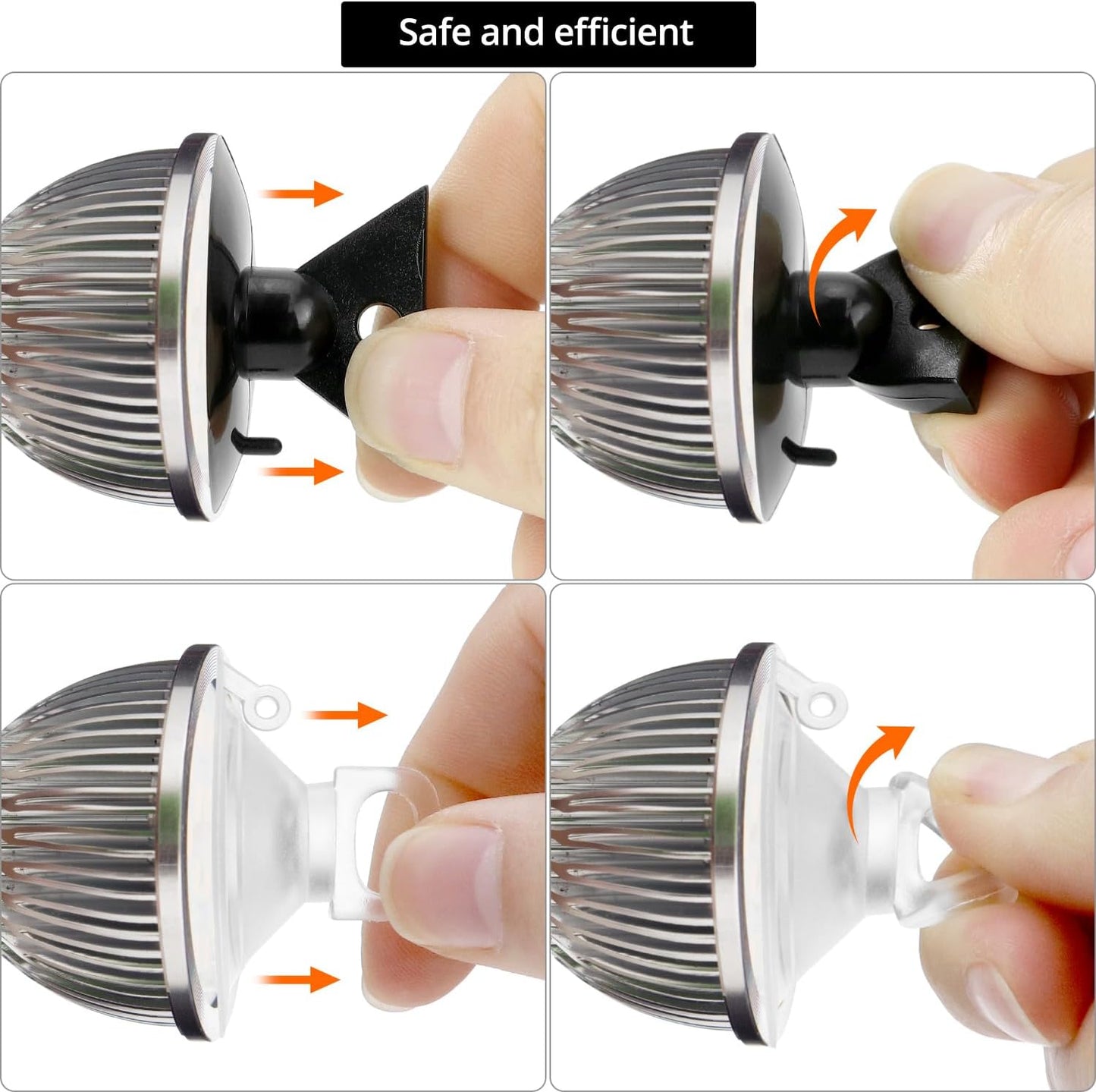 Light Bulb Changer Suction Cup Tool, Compatible with MR16 and GU10 Bulbs, 6 Pack Suction Cups for Bulb Removal V1258-DP02-A-2015