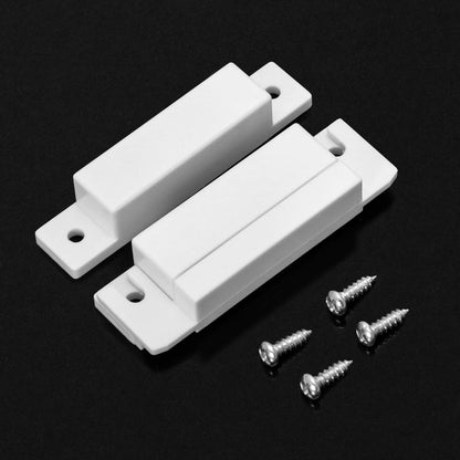 MC-31 Wired Surface-Mounted NC Magnetic Door Window Contact Sensor Alarm Reed Switch, White, Pack of 5 with V1258-DP02-A-2024