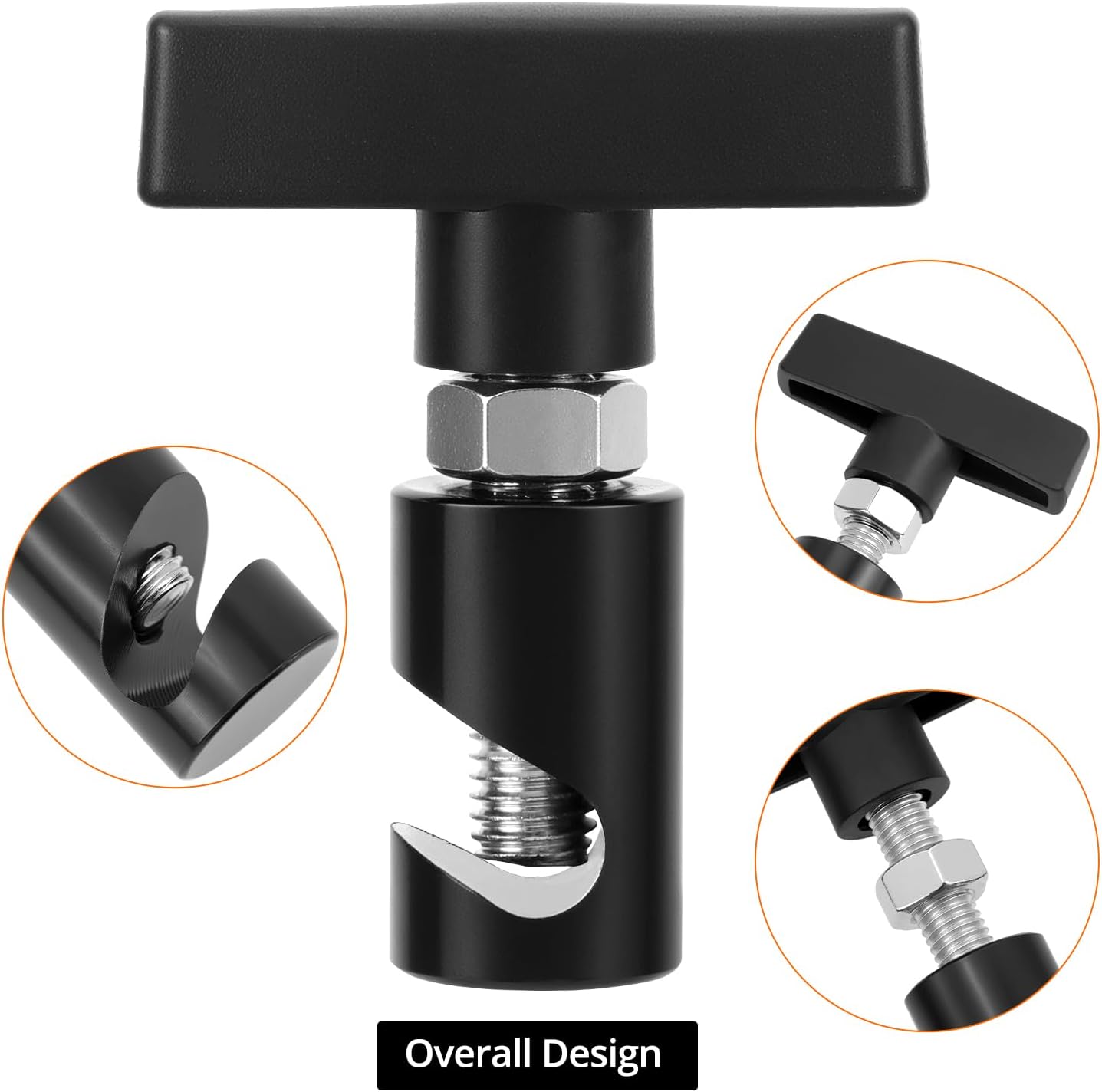 Lift Support Clamp for Hood Strut - 2 Pack Shock Prop Strut Stopper and Retainer Tool for Car Hood, Liftgate, V1258-DP02-A-2027