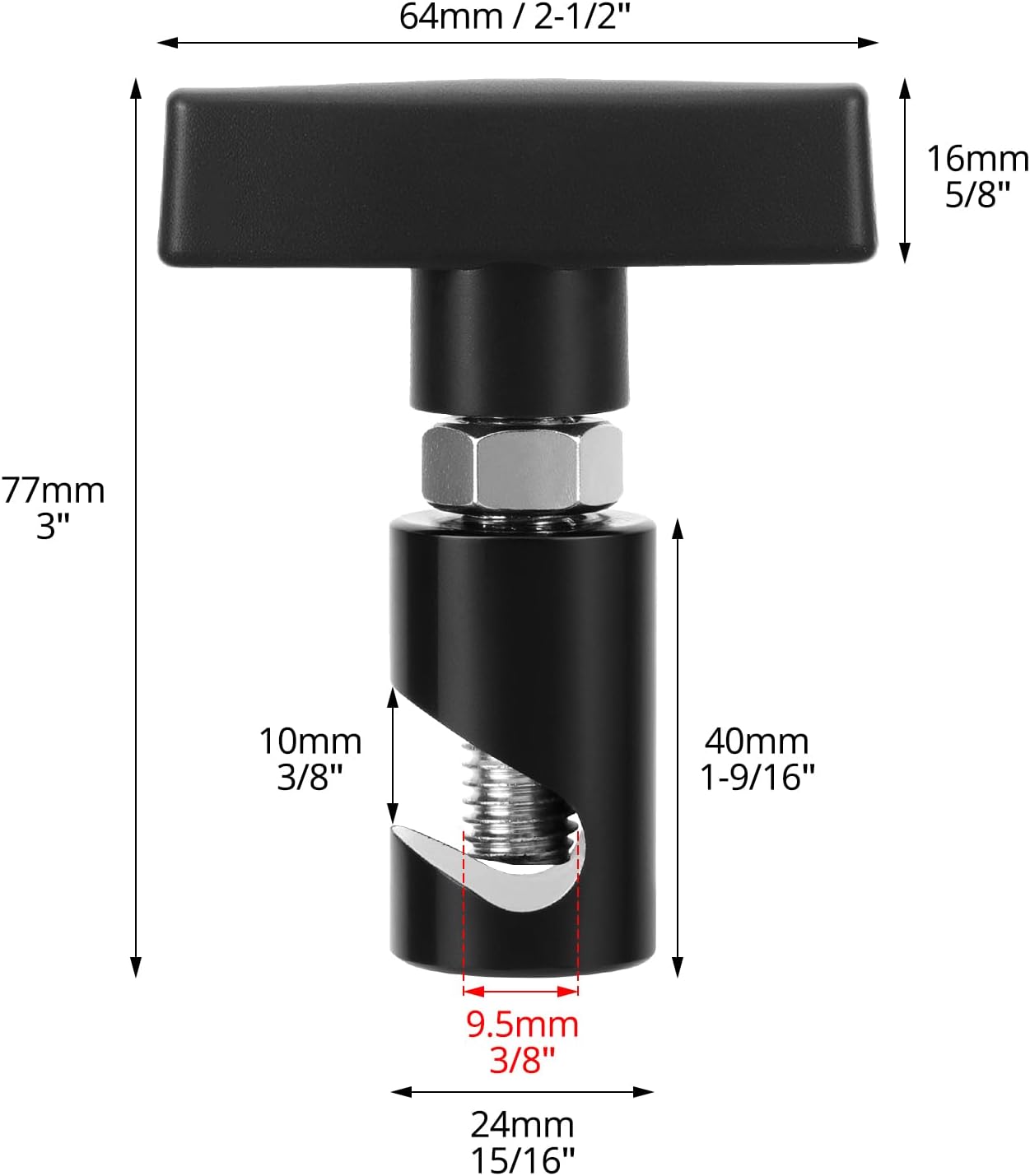 Lift Support Clamp for Hood Strut - 2 Pack Shock Prop Strut Stopper and Retainer Tool for Car Hood, Liftgate, V1258-DP02-A-2027