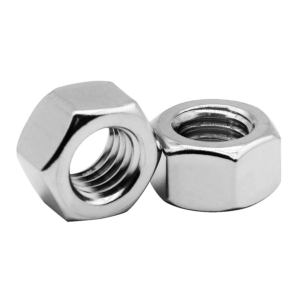 50PCS 5/16"-18 Nuts 18-8 304 (A2-70) Stainless Hardware Nuts Commercial Grade for Boats Dock Car V1258-DP02-A-2044