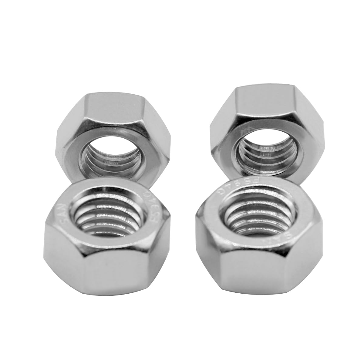 50PCS 5/16"-18 Nuts 18-8 304 (A2-70) Stainless Hardware Nuts Commercial Grade for Boats Dock Car V1258-DP02-A-2044