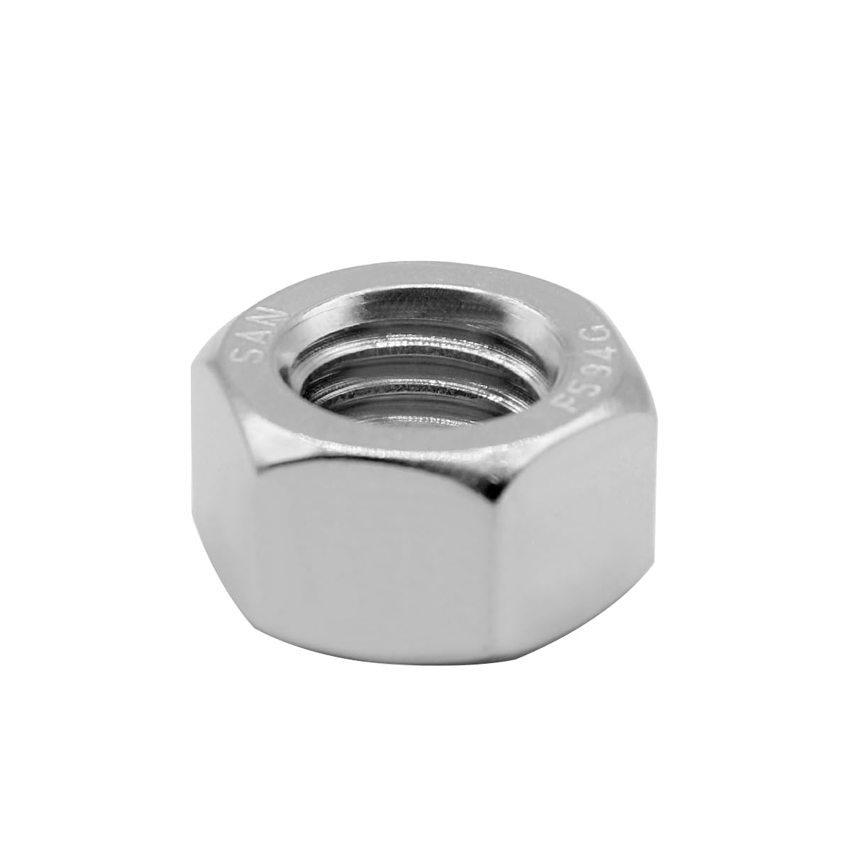 50PCS M6-1.0 Nuts 18-8 (304) Stainless Hardware Nuts Commercial Grade for Boats Dock Car V1258-DP02-A-2051