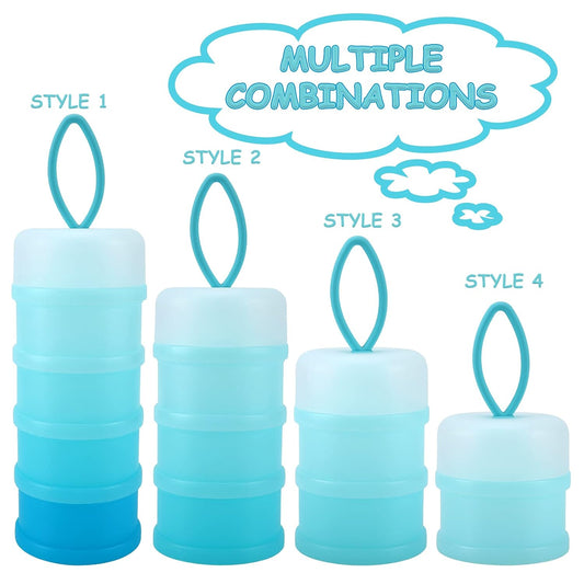 Baby Formula Dispenser On The Go, Stackable Formula Dispenser Formula Container to Go, Non-Spill Portable V1258-DP02-A-206