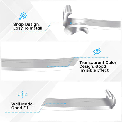 30 Pcs 2.5 Inch Valance Clips, Clear Plastic Valance Clips for Blinds, Window Blinds Hidden Clip for V1258-DP02-A-2063