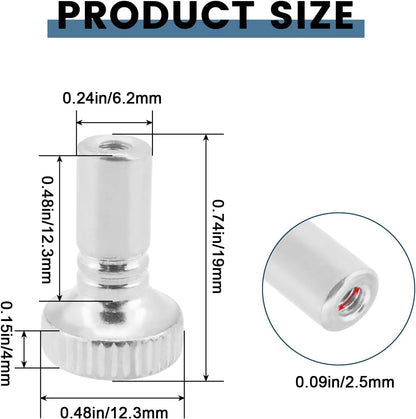 8 Pcs Lamp Switch Knob, Metal Turn On/Off Light Switch Knobs Replacement, Standard Size Twist Switch Knobs V1258-DP02-A-2068