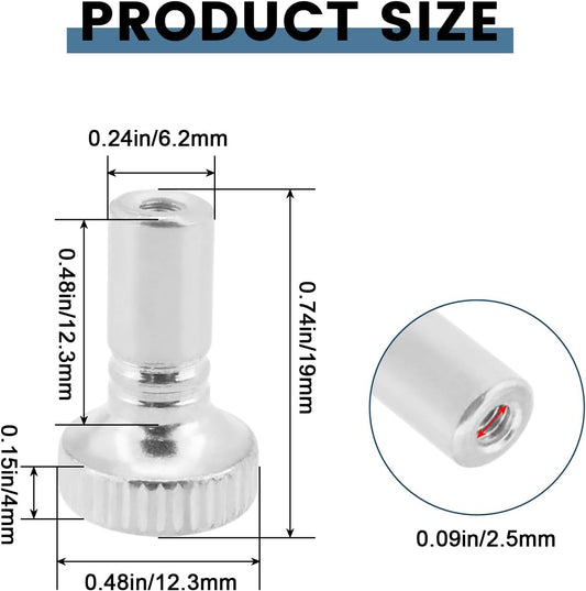 8 Pcs Lamp Switch Knob, Metal Turn On/Off Light Switch Knobs Replacement, Standard Size Twist Switch Knobs V1258-DP02-A-2068