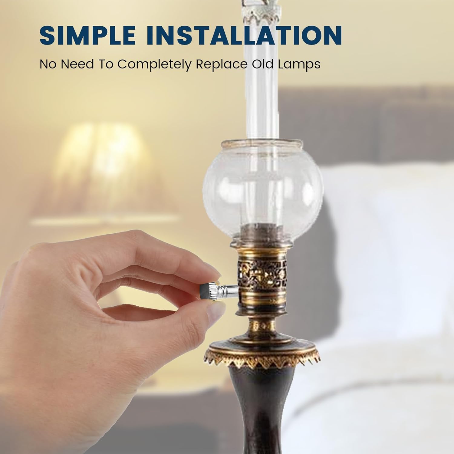 8 Pcs Lamp Switch Knob, Metal Turn On/Off Light Switch Knobs Replacement, Standard Size Twist Switch Knobs V1258-DP02-A-2068