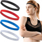 4 Pack Sports Headbands for Women Elastic Non-Slip Absorb Sweat 4 Colors V1258-DP02-A-2083
