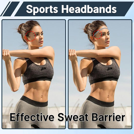 4 Pack Sports Headbands for Women Elastic Non-Slip Absorb Sweat 4 Colors V1258-DP02-A-2083