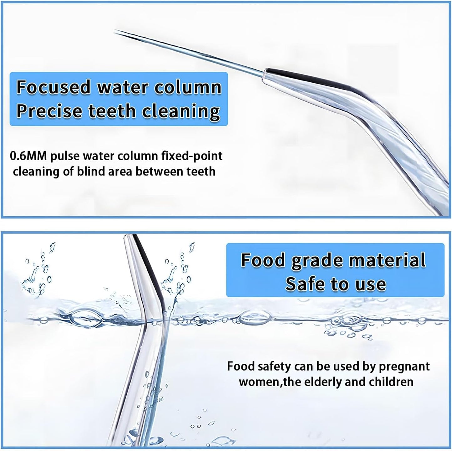 Replacement Heads for Waterpik Water Flosser,Replacement Tips for Waterpik Water Flosser,Easy to lnstall(4 V1258-DP02-A-2093