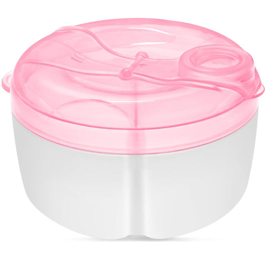 Baby Formula Dispenser On The Go, Formula Container to Go, Non-Spill Rotating Three-Compartment Formula V1258-DP02-A-210