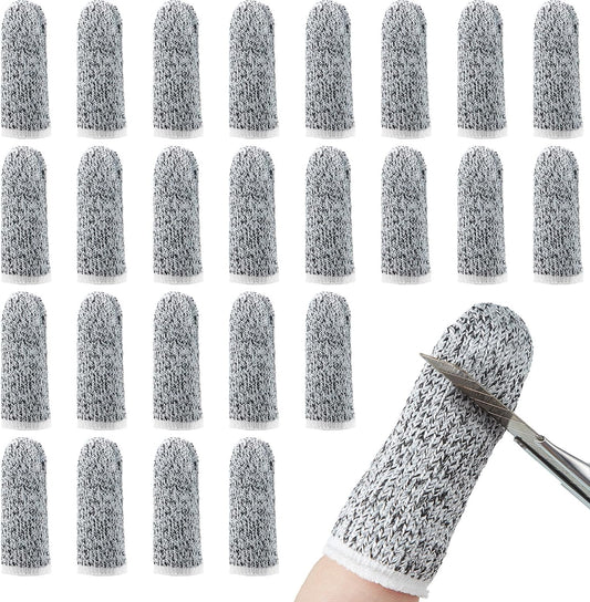 20 Pieces Cut Resistant Finger Cots Protection Reusable Finger Thumb Protector Gloves for Kitchen Sculpture V1258-DP02-A-2126