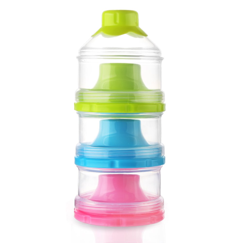 Baby Formula Dispenser, Non-Spill Stackable Formula Dispenser On The Go, Baby & Kids Snack Containers, V1258-DP02-A-213