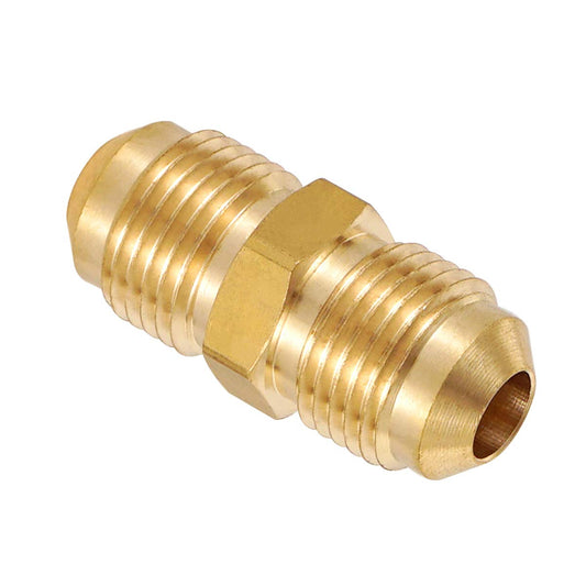 3/8" Male Flare x 3/8" Male Flare Connector Gas Adapter Union Brass Tube Coupler Pipe Fitting (2PCS) V1258-DP02-A-2131