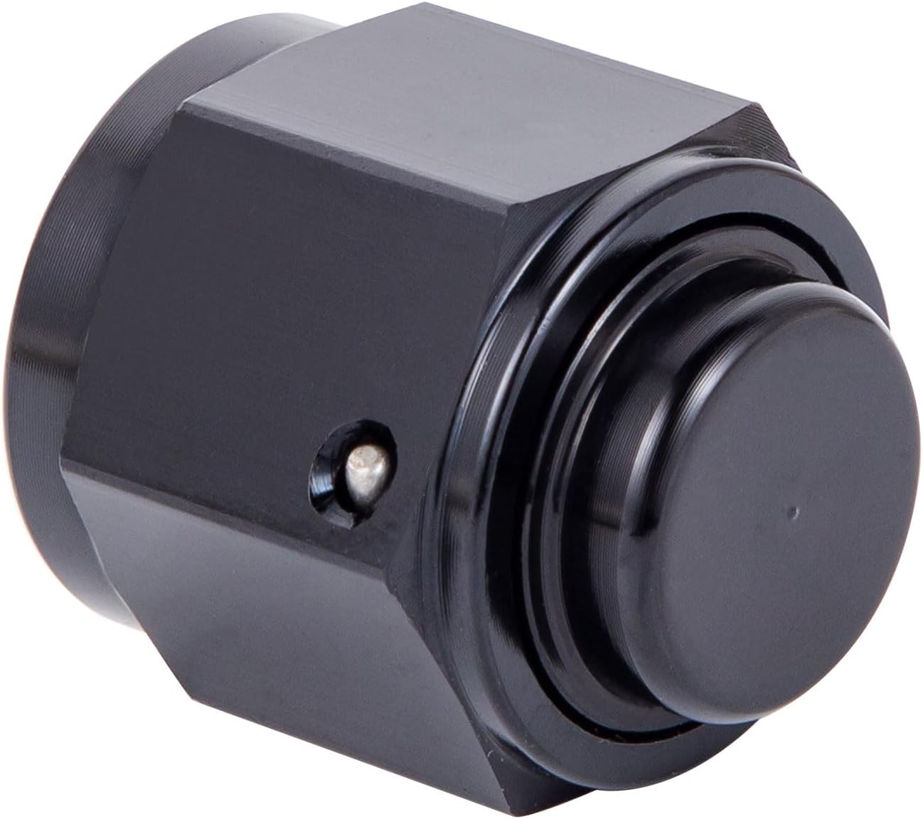 8AN Female Flare Cap Block off Fitting Plug Nut Adapter Aluminum Black 2PCS (8AN 2Pack) V1258-DP02-A-2133