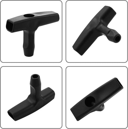 2 Packs Pull Cord Handle, Gasoline Engine Pull Starter Handle Grip, Lawn Mower Pull Handle for Generator, V1258-DP02-A-2145