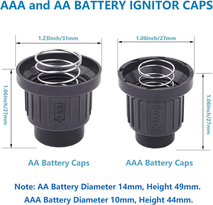 2Pcs AA Battery Push Button Igniter Caps with Spring, Igniter Replacement Button Cap for Blackstone V1258-DP02-A-2146