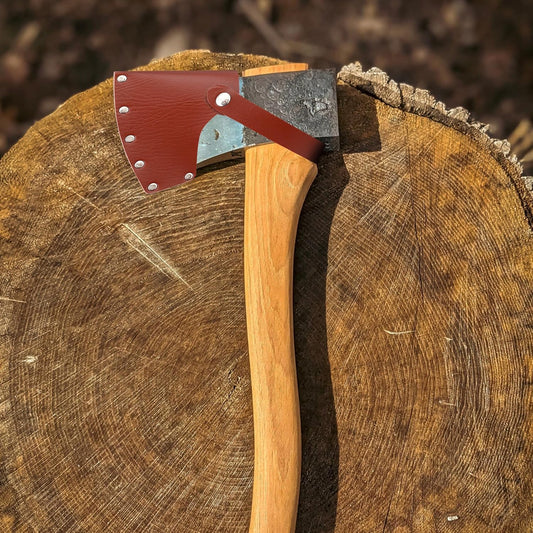 Leather Axe Sheath, Adjustable Hatchet Head Sheath, Durable Hatchet Blade Protector Case Cover Great Camping V1258-DP02-A-2147
