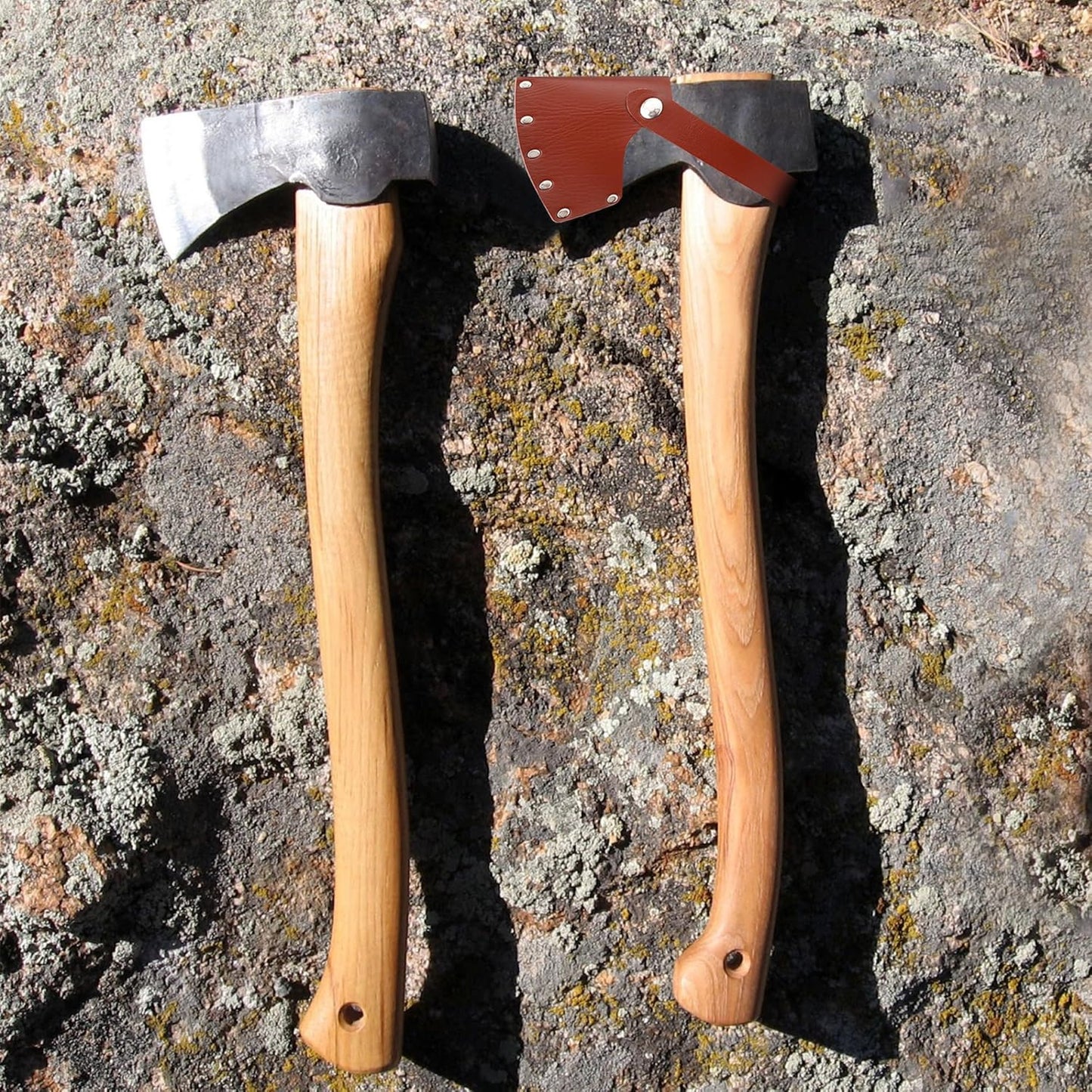 Leather Axe Sheath, Adjustable Hatchet Head Sheath, Durable Hatchet Blade Protector Case Cover Great Camping V1258-DP02-A-2147