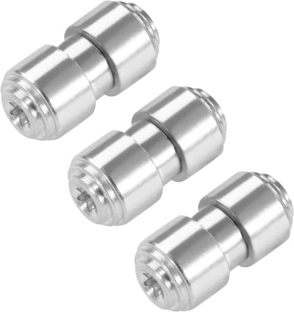 3 Pack Aluminum Alloy Thumb Studs Fit for Benchmade BUGOUT 535 Series Pocket Knives, Silver V1258-DP02-A-2148