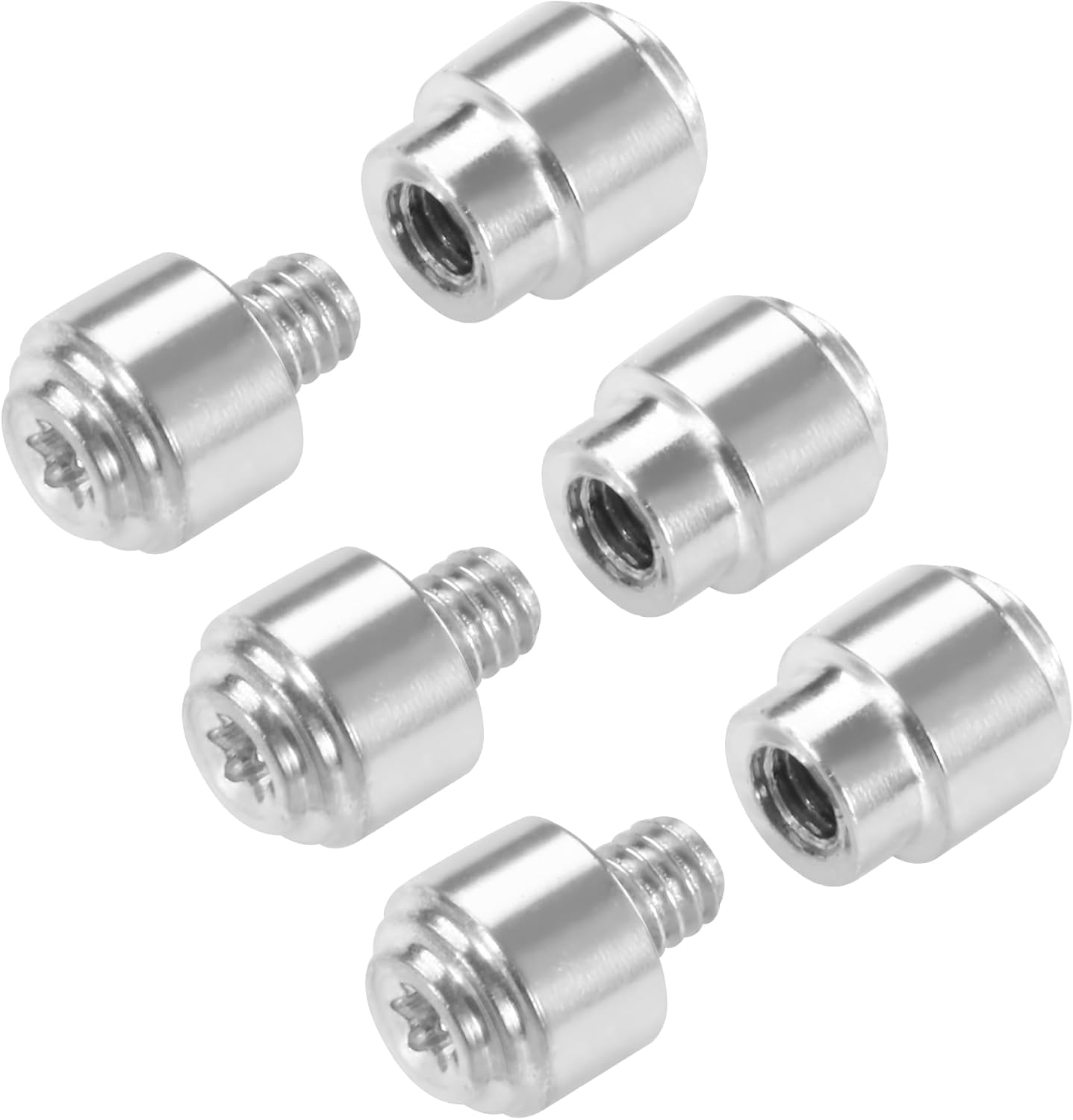 3 Pack Aluminum Alloy Thumb Studs Fit for Benchmade BUGOUT 535 Series Pocket Knives, Silver V1258-DP02-A-2148