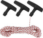 Pull Rope for Small Engine, 3.0mm 10-Meter Lawn Mower Pull Cord with Starter Handles, Recoil Starter Rope Fit V1258-DP02-A-2149