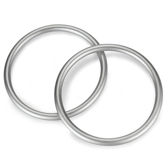 Aluminium Baby Sling Ring 3 in, Soft Wrap Carrier Rings Accessory for Infants Toddlers Newborn Kids (Silver) V1258-DP02-A-215