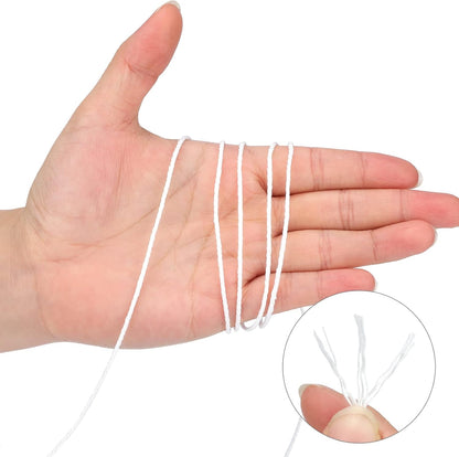 White Cotton String Butchers Cooking String Twine 2mm 656ft for Crafts, Tying Meat, Making Sausage V1258-DP02-A-2151