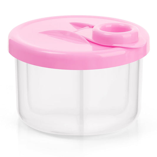 Baby Formula Dispenser On The Go, Non-Spill Rotating Three-Compartment Formula Container to Go, Milk Powder V1258-DP02-A-217