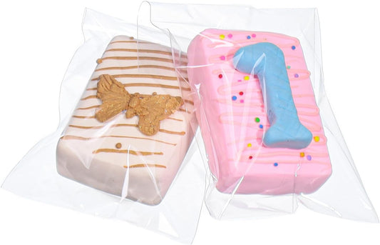 100pcs 4x6Inches Clear Cakesicle Bags Cookies Rice KrispieTreat Bags Individually Wrapped Treat Packaging for V1258-DP02-A-2186