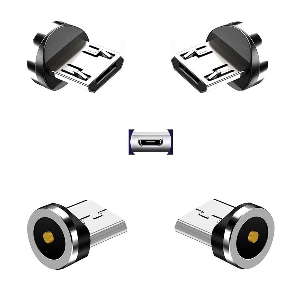 Magnetic Charging Series (Micro Tips),Just 4 Micro Tips Without Nylon Braided USB Cable No Charger Cords. V1258-DP02-A-2188